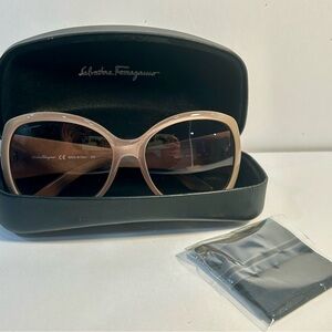 Salvatore Ferragamo Women's Sunglasses - Tan Frame Model SF772S